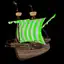 Green Fishing Ship