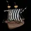 Black Fishing Ship