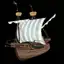 White Fishing Ship