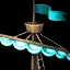 Cyan Ship Sail