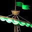Green Ship Sail